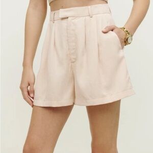 Reformation Dane pleated shorts